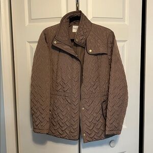 Cole Haan Taupe Quilted Jacket